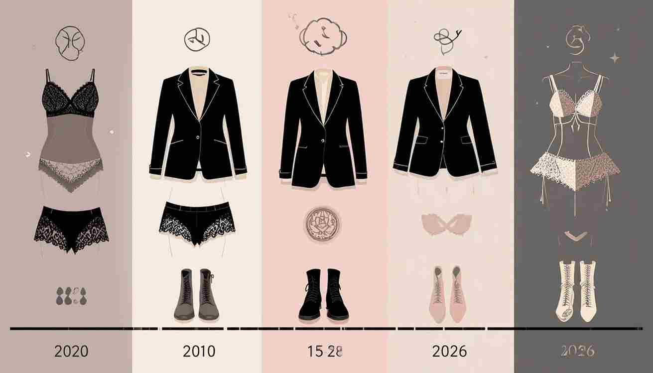 Trend analysis graph showing the 315% rise of the lingerie as outerwear trend in 2026